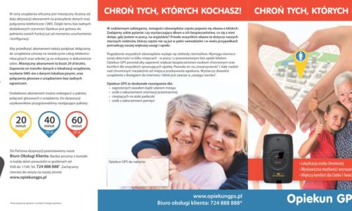 Nowoczesny system monitoringu personalnego dzieci i osób chorych – Opiekun GPS