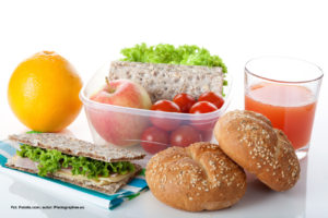 A healthy breakfast consisting of products full of nutrients and vitamins